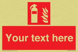 Custom Fire extinguisher Sign